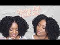 CHUNKY FLAT TWISTOUT ON STRETCHED HAIR