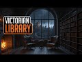 A Victorian Scholar – Quiet Night in a Private Library, 19th Century | Historical Ambience