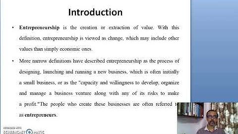 Entrepreneurship Management BBA 5th Semester Module 1 Lecture 1 Introduction Concept of entrepreneur