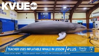 Maine Teacher Uses Inflatable Whale To Teach Cles