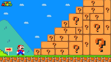 Super Mario Bros. but Question Blocks Are Random Sizes... | Game Animation