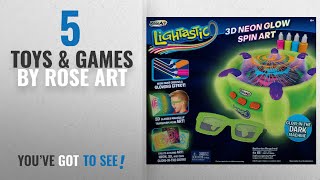 Top 10 Rose Art Toys & Games [2018]: RoseArt Lightastic 3D Neon Glow Spin Art screenshot 5