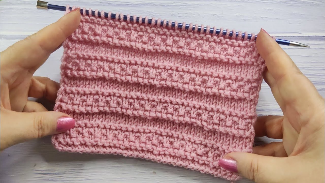 Textured Stripes | Reliefstreifen stricken | Fasce a rilievo ai ferri | Bandes en relief au tricot