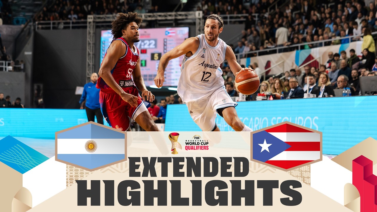 Argentina 🇦🇷 v Puerto Rico 🇵🇷 | Extended Highlights | FIBA Basketball World Cup 2027 Americas Qual.
