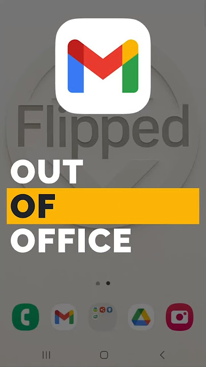 Out of Office Auto responder in Gmail Mobile #productivity #gmail