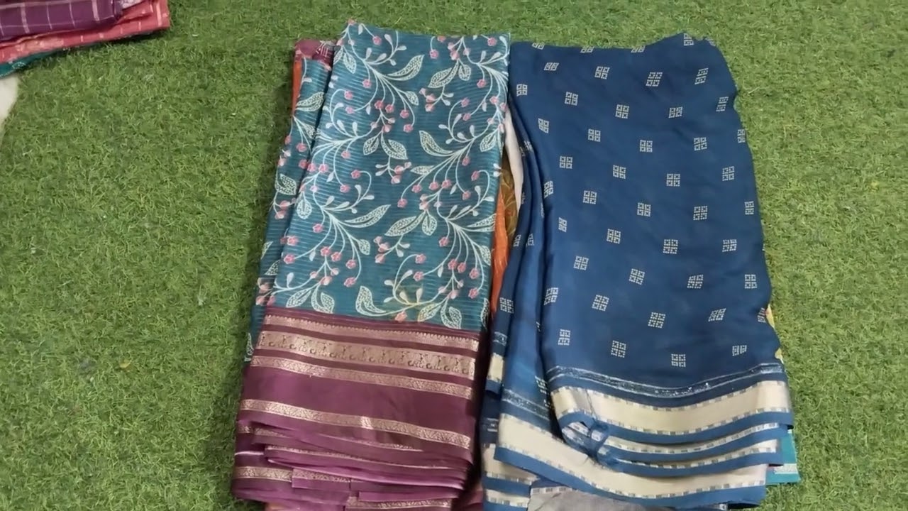 🌹 బ్యూటిఫుల్ 3 cut sarees only 50/ మాత్రమే🌹8790806721