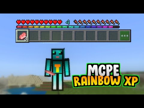 RAINBOW XP BAR FOR MCPE 1.13/1.14 - YouTube