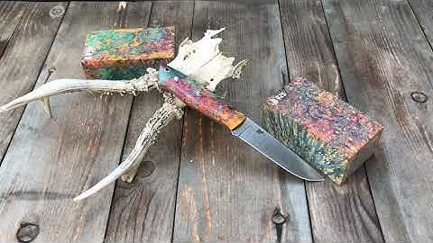 Dao Brisa Trapper Elmax 115 Cán Gỗ Maple Ổn Định - Brisa Elmax 115 Maple Stabilized Handle