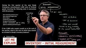 Inventory - initial measurement (for the @CFA Level 1 exam)