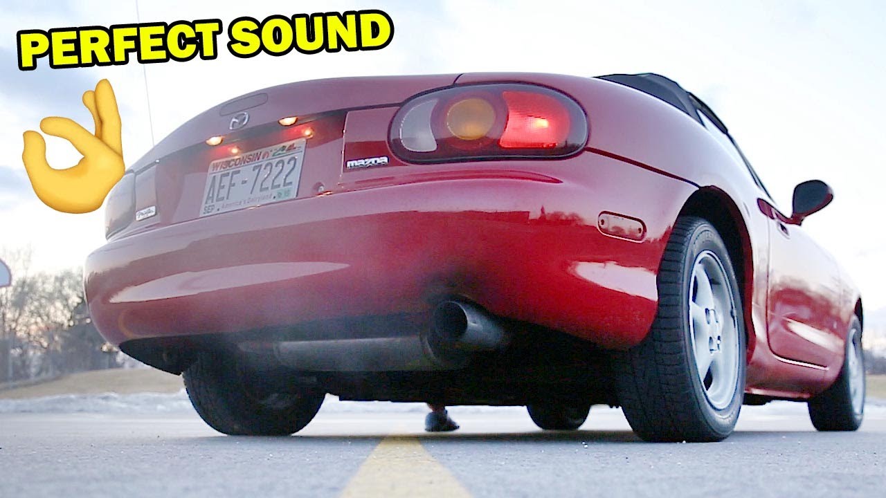NB Miata Flyin Miata Catback Cobalt Header Catless Midpipe YouTube
