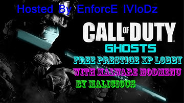 Call of Duty Ghost HACK Malware ModMenu Multiplayer Lobby "ONLINE" PS3