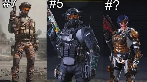TOP 10 RAREST CHARACTER SKINS | COD MOBILE