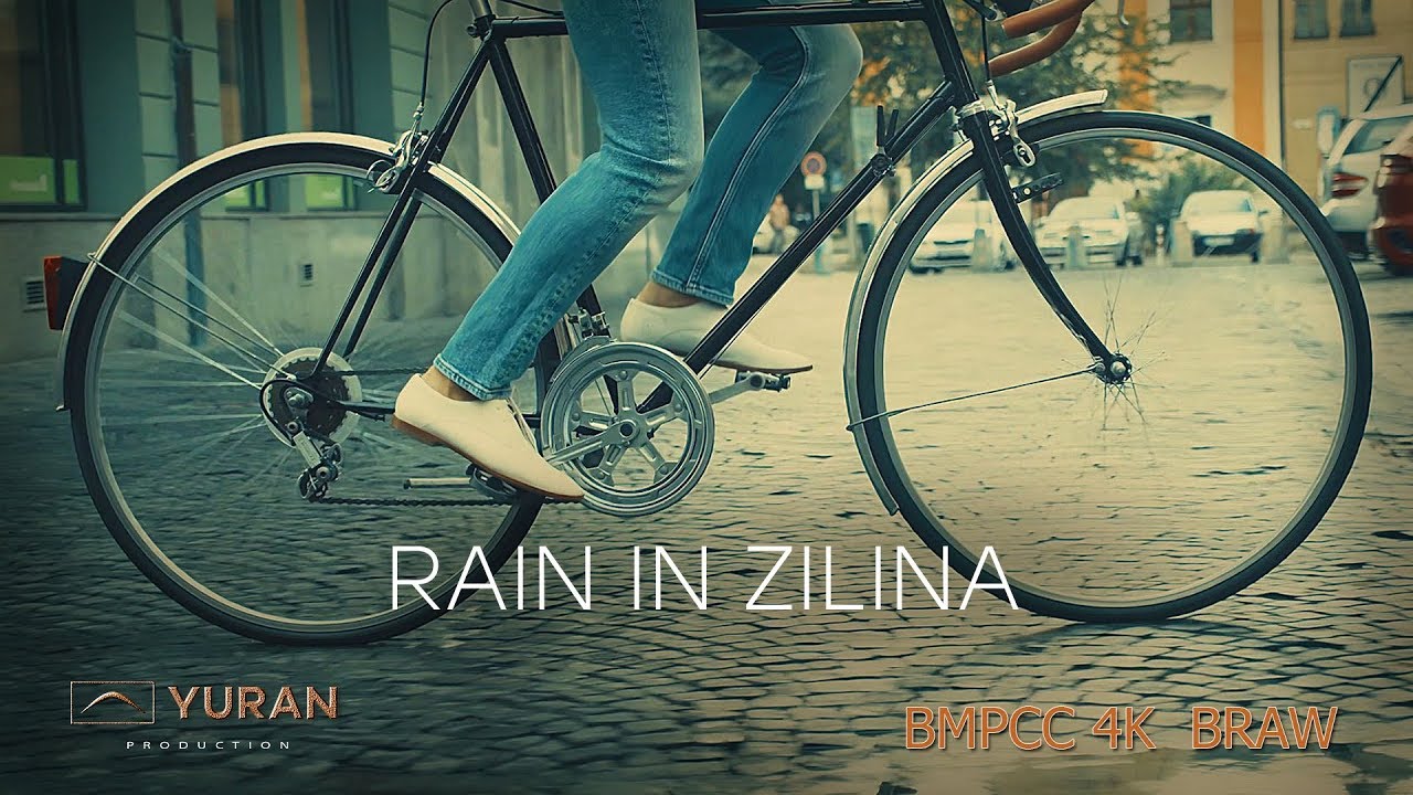 BMPCC 4K BRAW 5:1 Cinematic short film "Rain in Zilina" from series "CITY MOVEMENT".