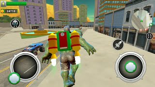 Monster Superhero Crime City - Green Hulk Vs Red Monster Vs Thanos Vs Super Villains - GamePlay screenshot 5