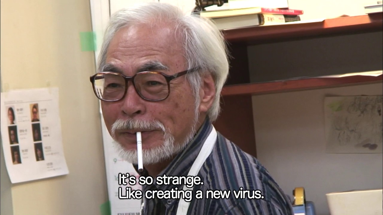 hayao miyazaki cigarette Never Ending Man, Hayao Miyazaki