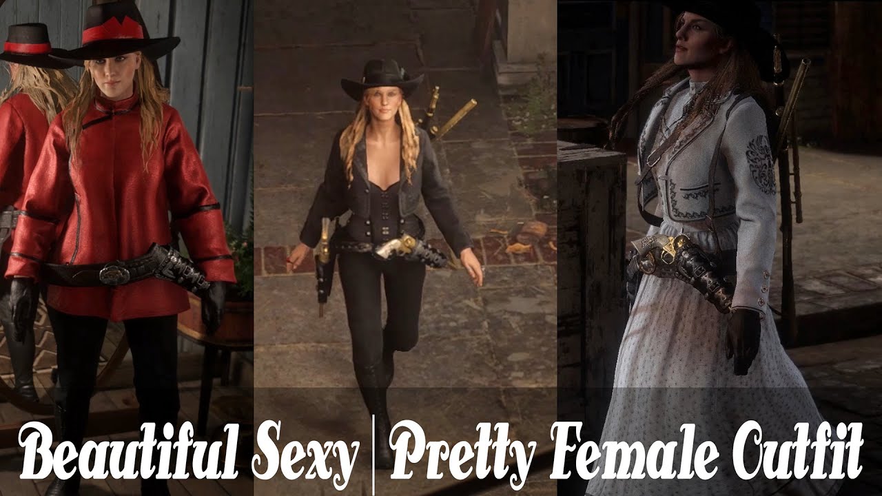 Beautiful Sexy Pretty Female Outfit New Update - Red Dead Redemption 2 RDR2...