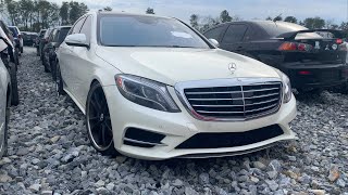 MINOR DAMAGE ON THIS $100,000 MERCEDES BENZ S550 AT COPART!? *THINK IT'S WORTH FIXING?*