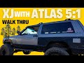 Jeep Cherokee XJ Atlas transfer case, long arms, lockers, 35s , Walk Thru on Rubicon Granite Bowl