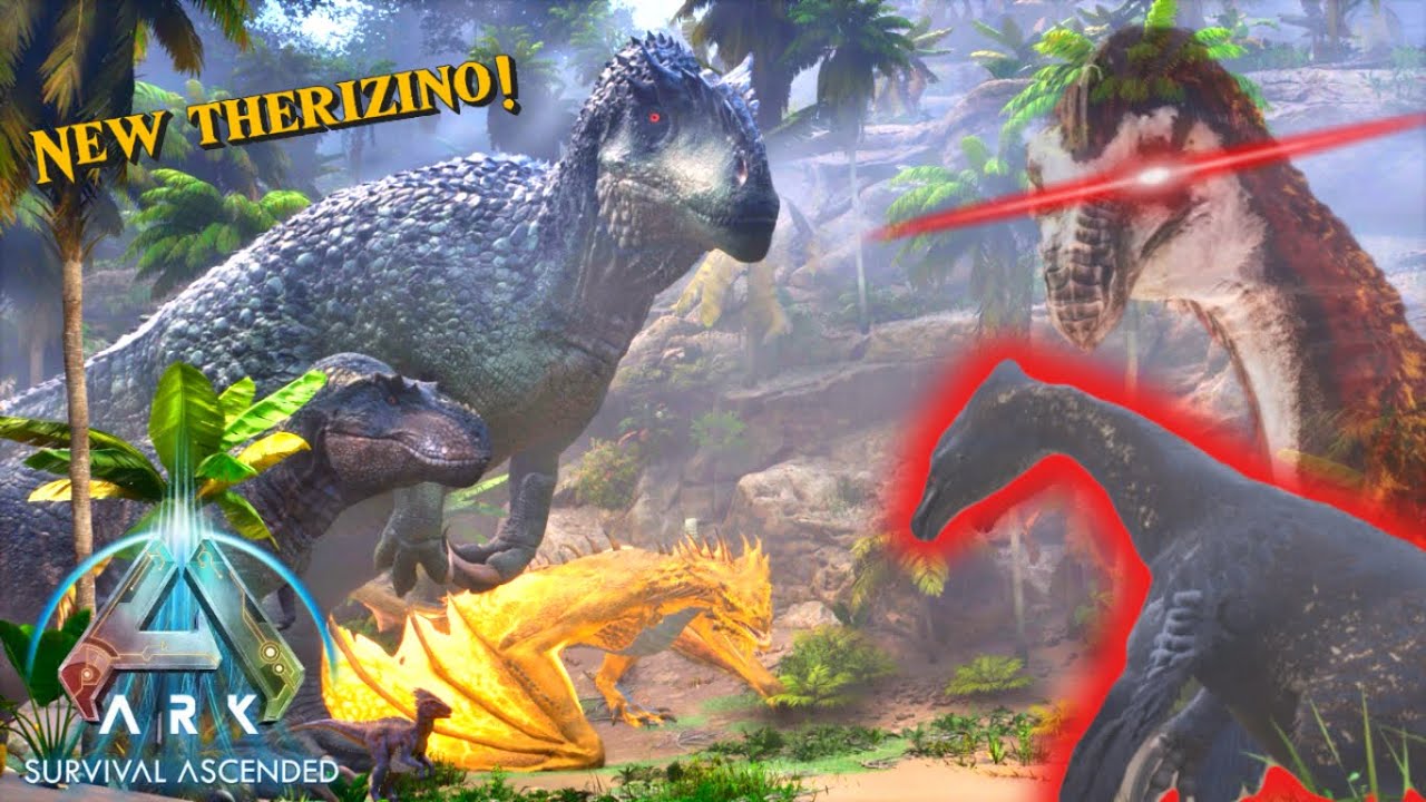 He Evo therizino VS Ark Dinos | Ark Survival Acsended |