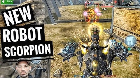 Brand New Robot Scorpion And New Titan Accelerator Module.  War Robots Test Server