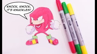 Draw TYSON HESSE'S Knuckles the Echidna | SONIC MANIA