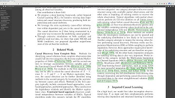 Causal Discovery from Incomplete Data: A Deep Learning Approach (Reading Papers)
