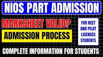 NIOS Part Admission और Dual Enrollment क्या है? पूरी जानकारी आसान भाषा में! | #NIOS #PartAdmission