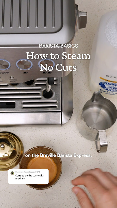 How to steam milk on the Breville Barista Express | NO CUTS.