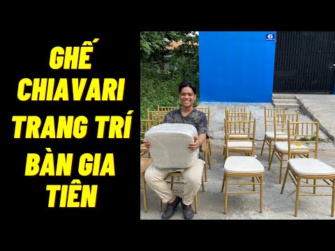 Video Ghế chiavari trang trí bàn gia tiên đám cưới |... - youtube