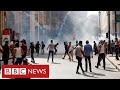 Mass protests in Beirut and demands for change after devastating explosion - BBC News