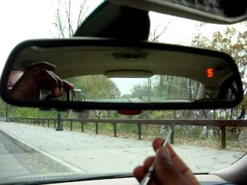 BMW 2010 Premium Package Mirror ( EC / LED / GTO / Compass) Compass Features Part 3 - YouTube