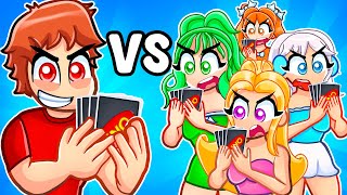 Techy VS 4 CRAZY FAN GIRLS In Uno... screenshot 4