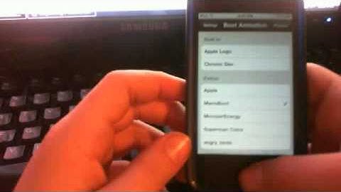 How to change your boot logo on ipod touch