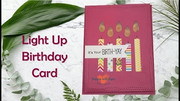 Light Up Birthday Card with MFT and Chibitronics