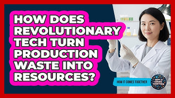 How Does Revolutionary Tech Turn Production Waste Into Resources? - How It Comes Together