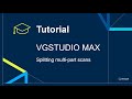 Splitting multi-part scans in VGSTUDIO MAX