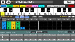 تطبيق game creator demo الجزء الخامس كيفية صنع موسيقى screenshot 2