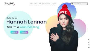 Simple Portfolio Website using HTML & CSS | Website With Typing Text Animation