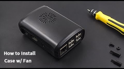 How to Install the Raspberry Pi Plastic Protective Full Case with In-built Fan Connected