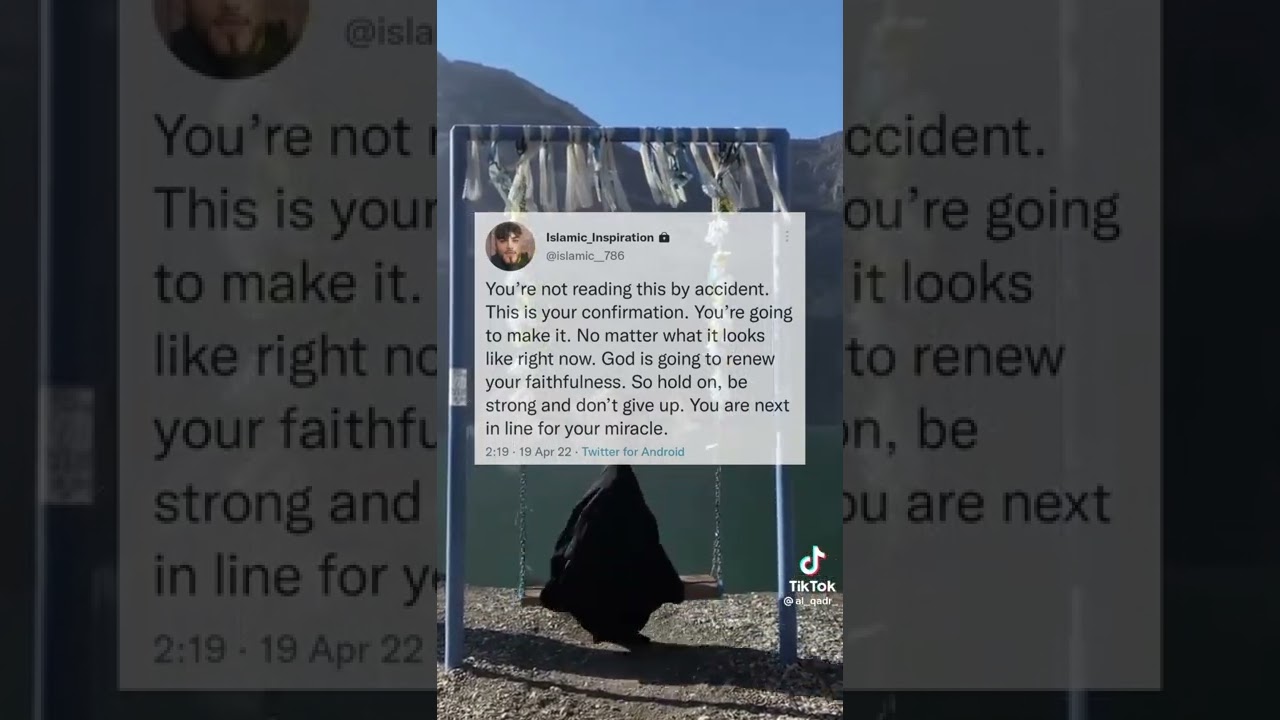 "After every hardship comes ease"