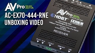 Ricevitore HDBaseT (CAT6). ICT 18Gbps, 70 metri 4K (100 metri HD) Slim Extender con I-Pass Video