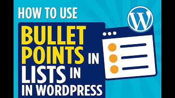 Bullet points and Lists in WordPress