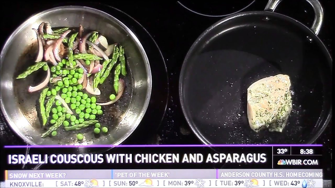 Cooking with Chef Mark McKinney Israeli Couscous with Chicken