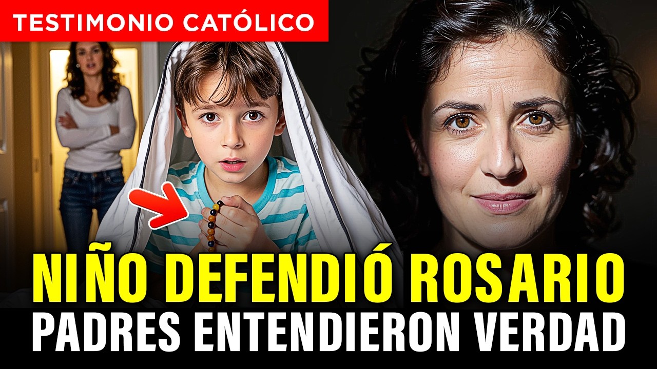 Mi hijo de 8 años se negó a dejar de rezar el rosario aunque lo castigáramos. Su fe nos convirtió
