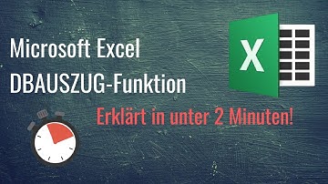 Excel DBAUSZUG-Funktion: Einfach erklärt in unter 2 Minuten
