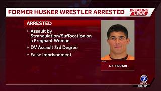Former Husker wrestler arrested on outstanding warrant out of Lancaster County for domestic assau...