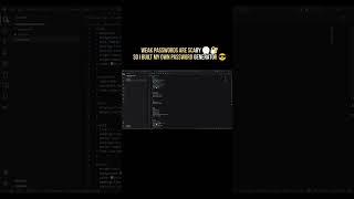 🔐 Password Generator using HTML CSS &amp; JavaScript #coding ##shorts #vscode