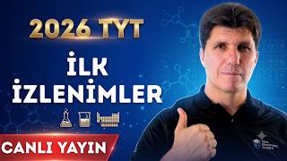 2026 TYT Kimya İlk İzlenimler Canlı Yayını