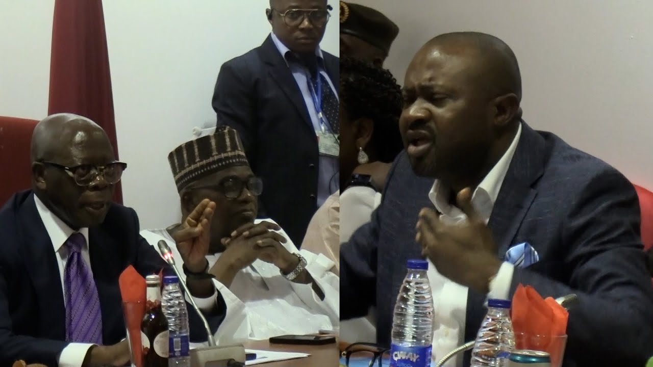 Drama Adams Oshiomole Interior Minister, Tunji-Ojo Fight at Senate