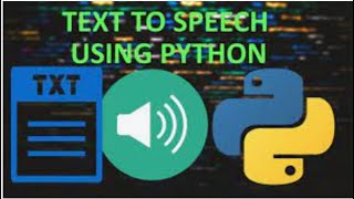 Text to speech using python